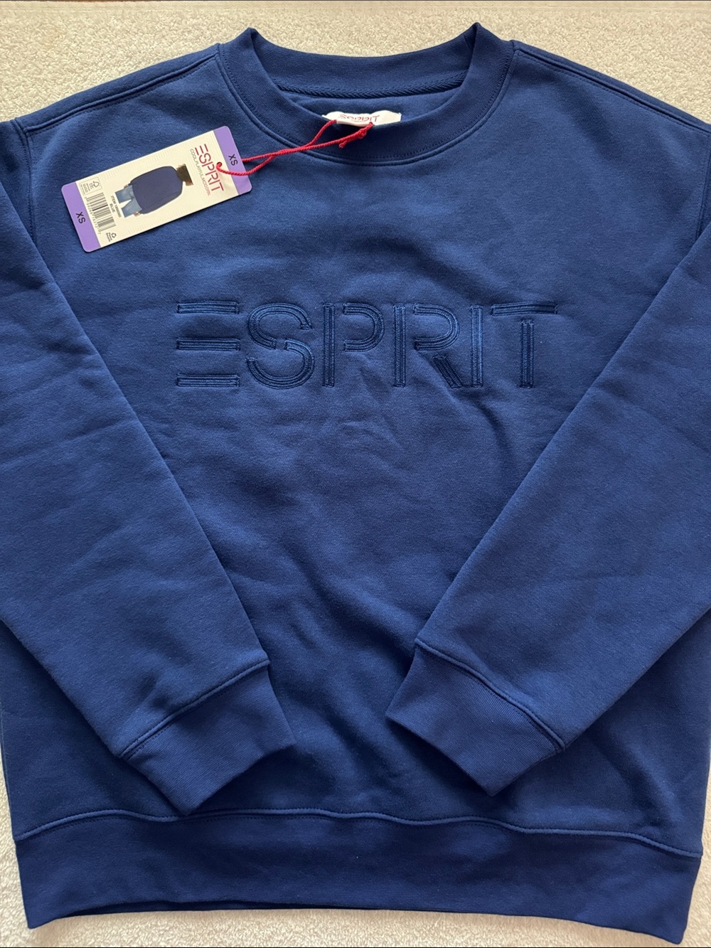 Esprit Women’s Navy Crewneck Sweatshirt Pullover